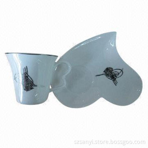 12pcs Super White Cup and Saucer Set
